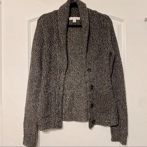 Gray Knit Cardigan